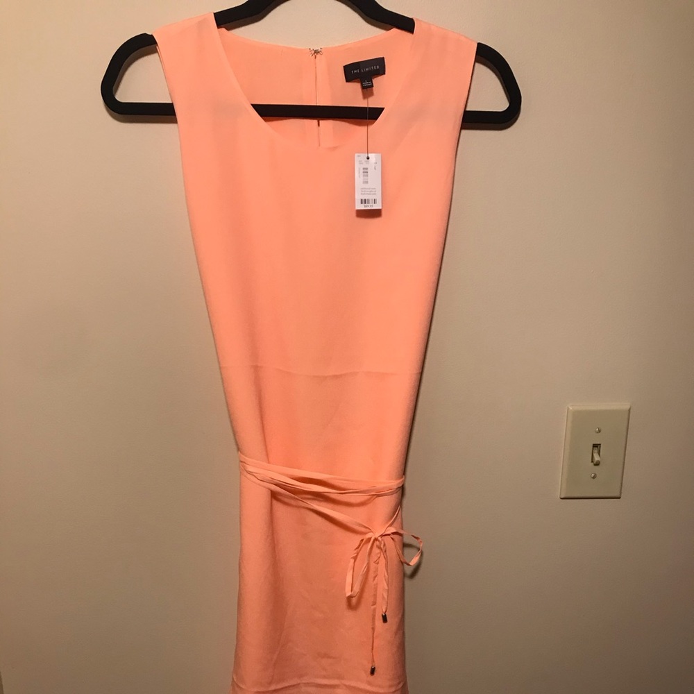 The Limited Tie Waist Asymmetrical Midi Dress